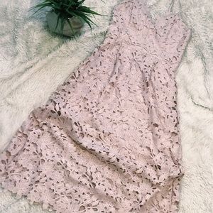 EXPRESS Pink Lace Dress